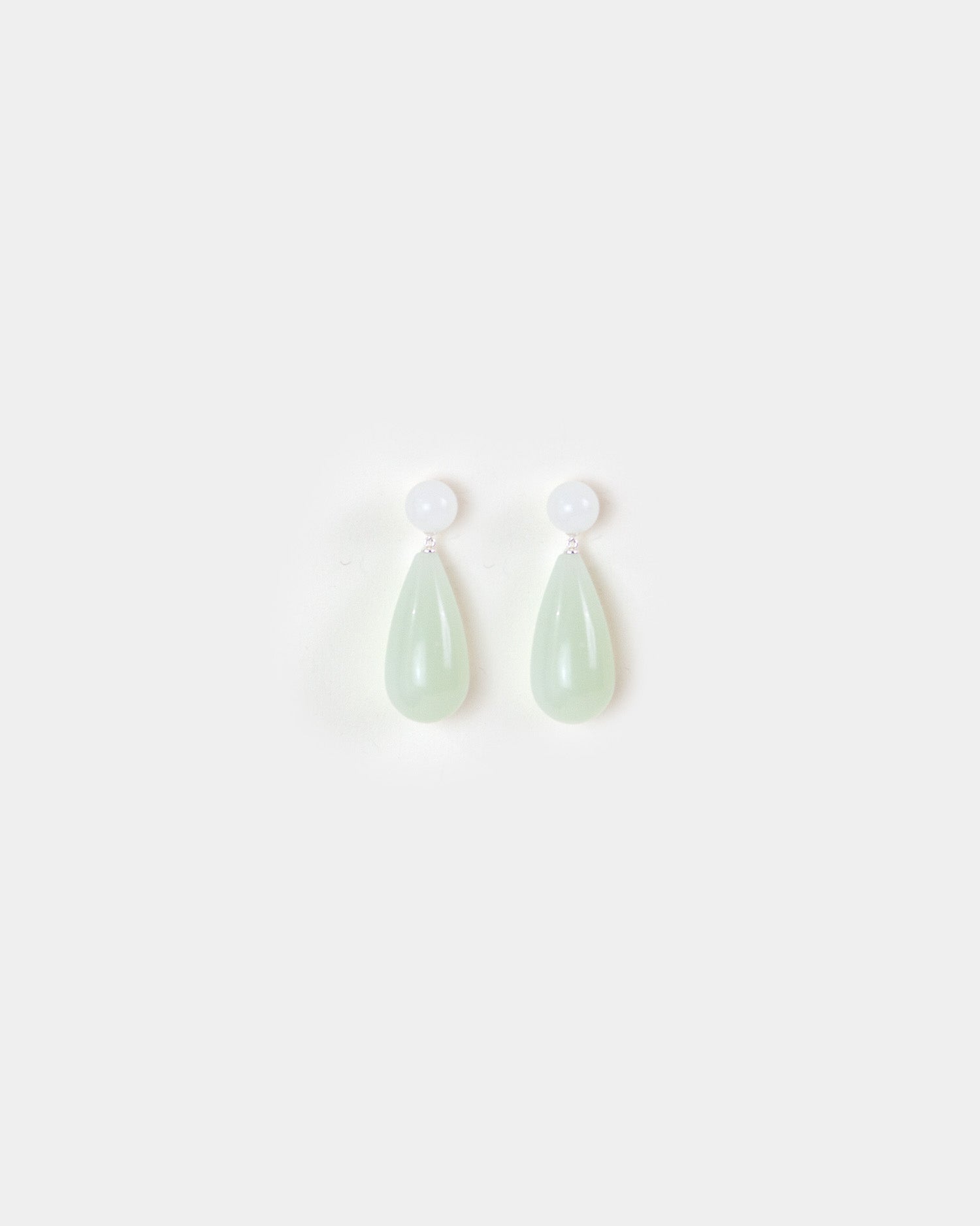 The Lola Earrings Green Serpentine