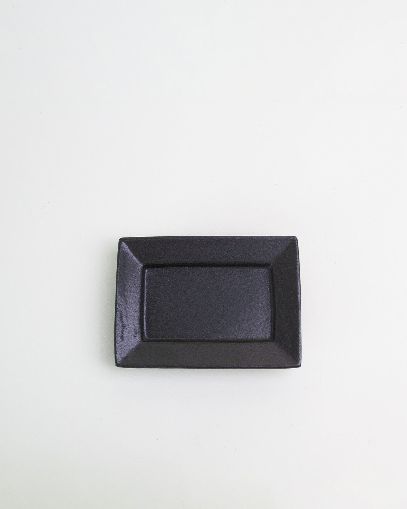 Square Dessert Plate Black
