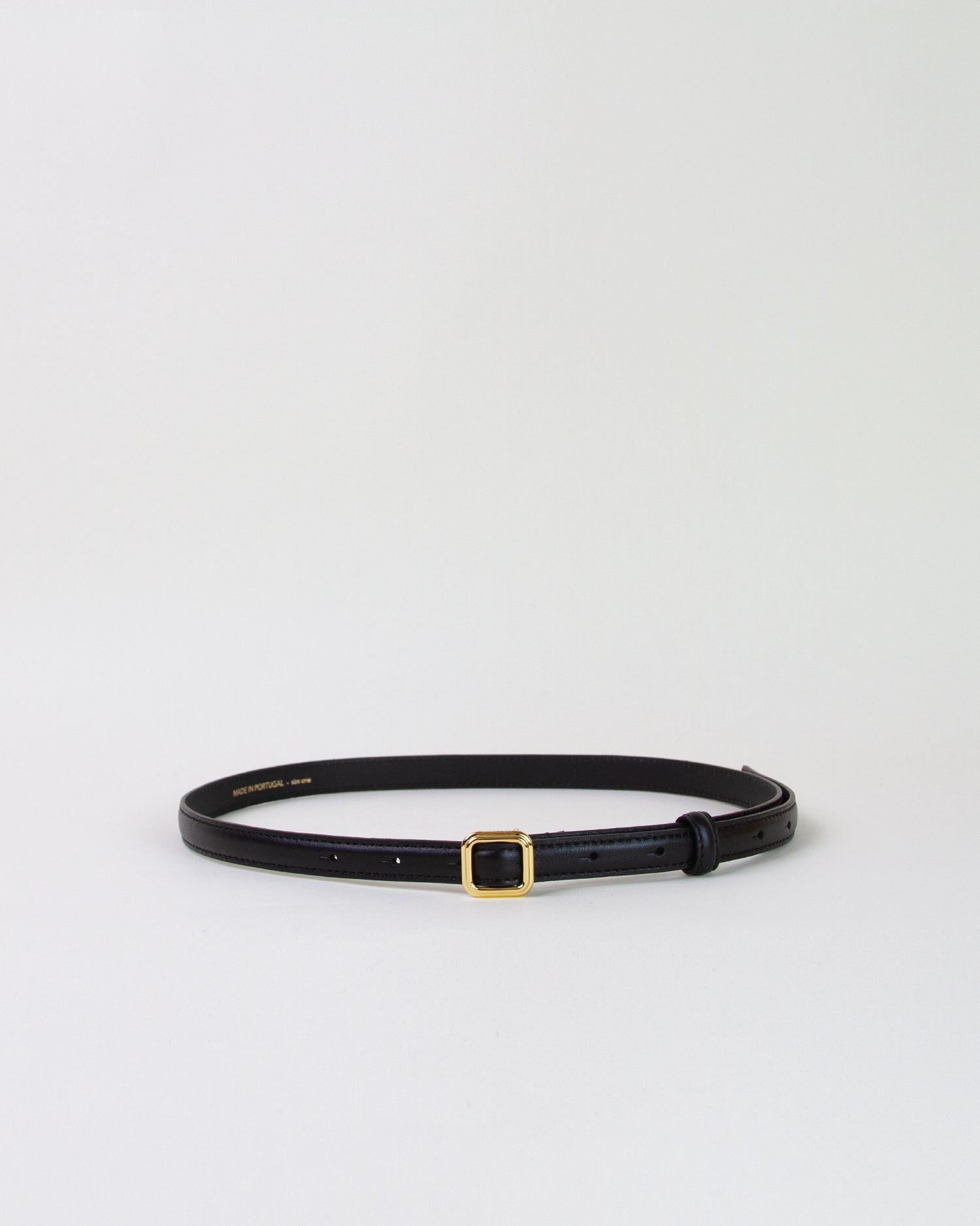 The Georgia Slim Belt Black/ Gold