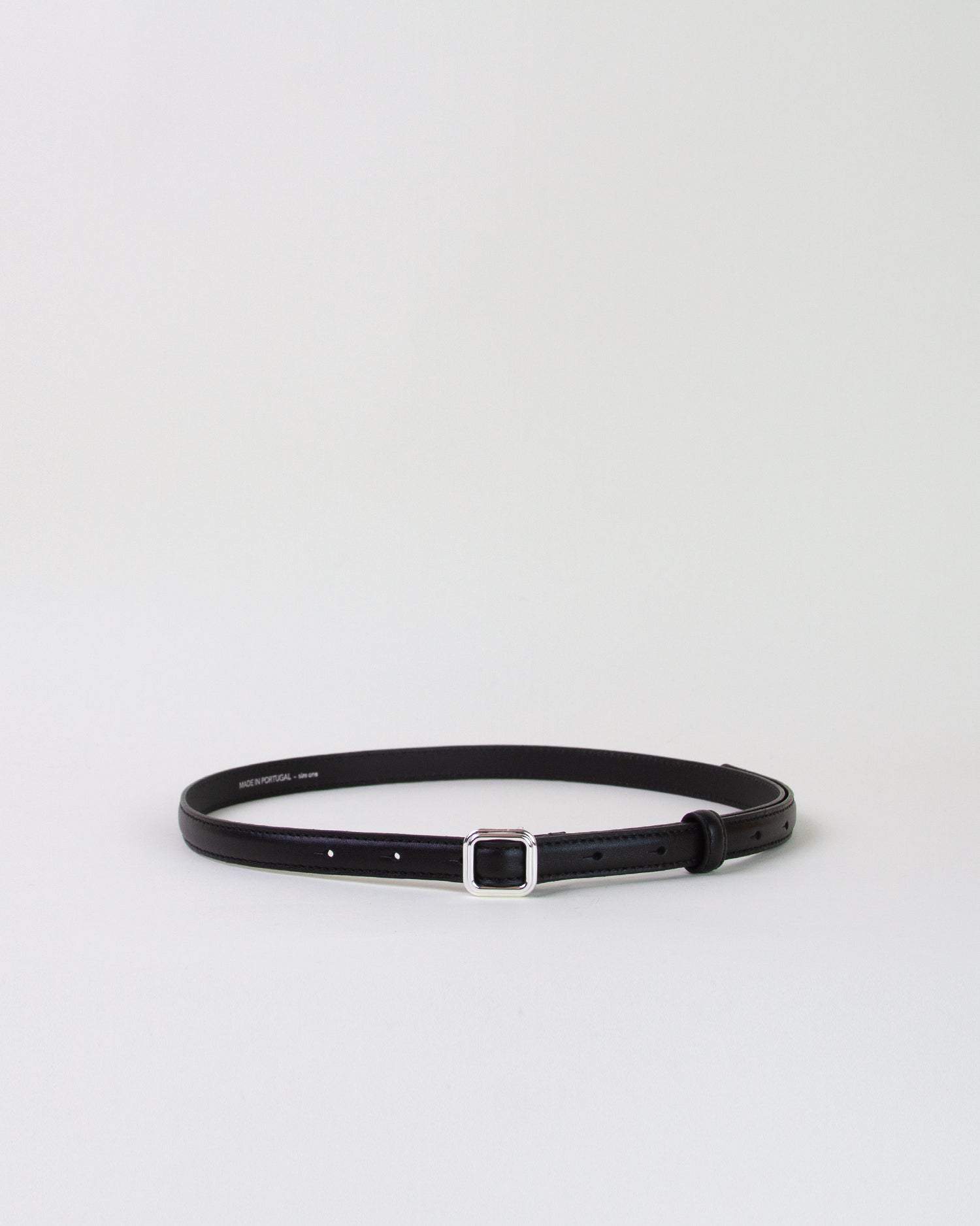 The Georgia Slim Belt Black/ Silver