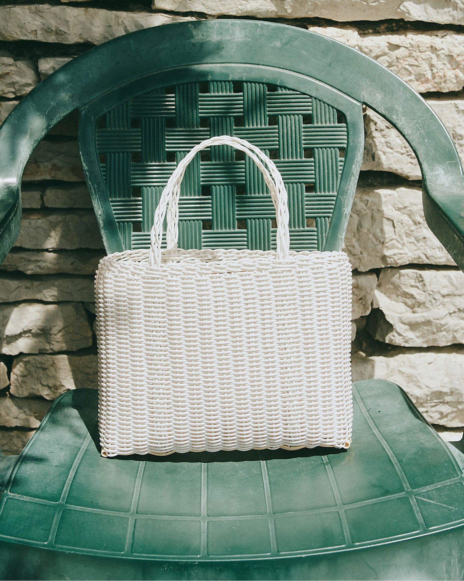 Mini Tote, White