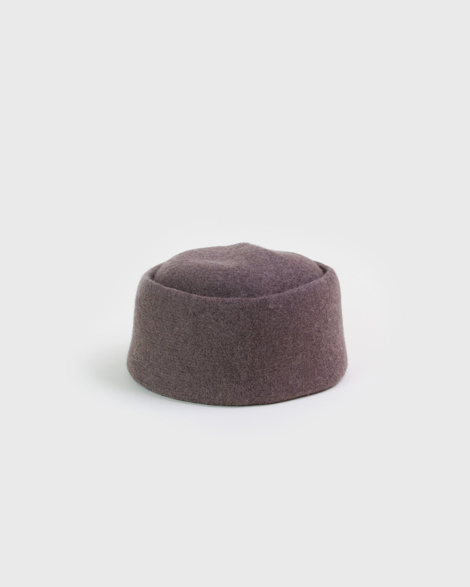 Boiled Wool Hat Choc Melange