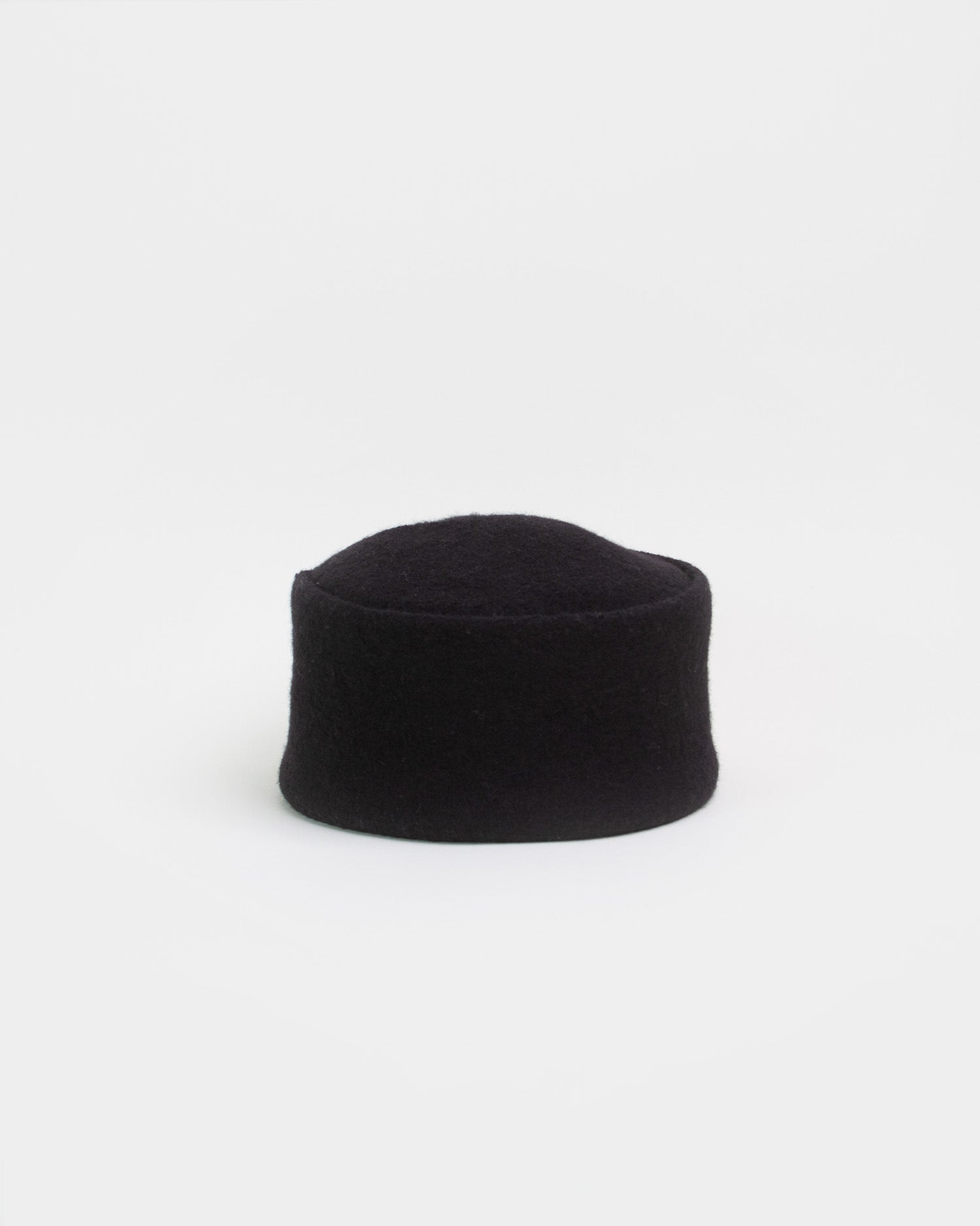 Boiled Wool Hat Black