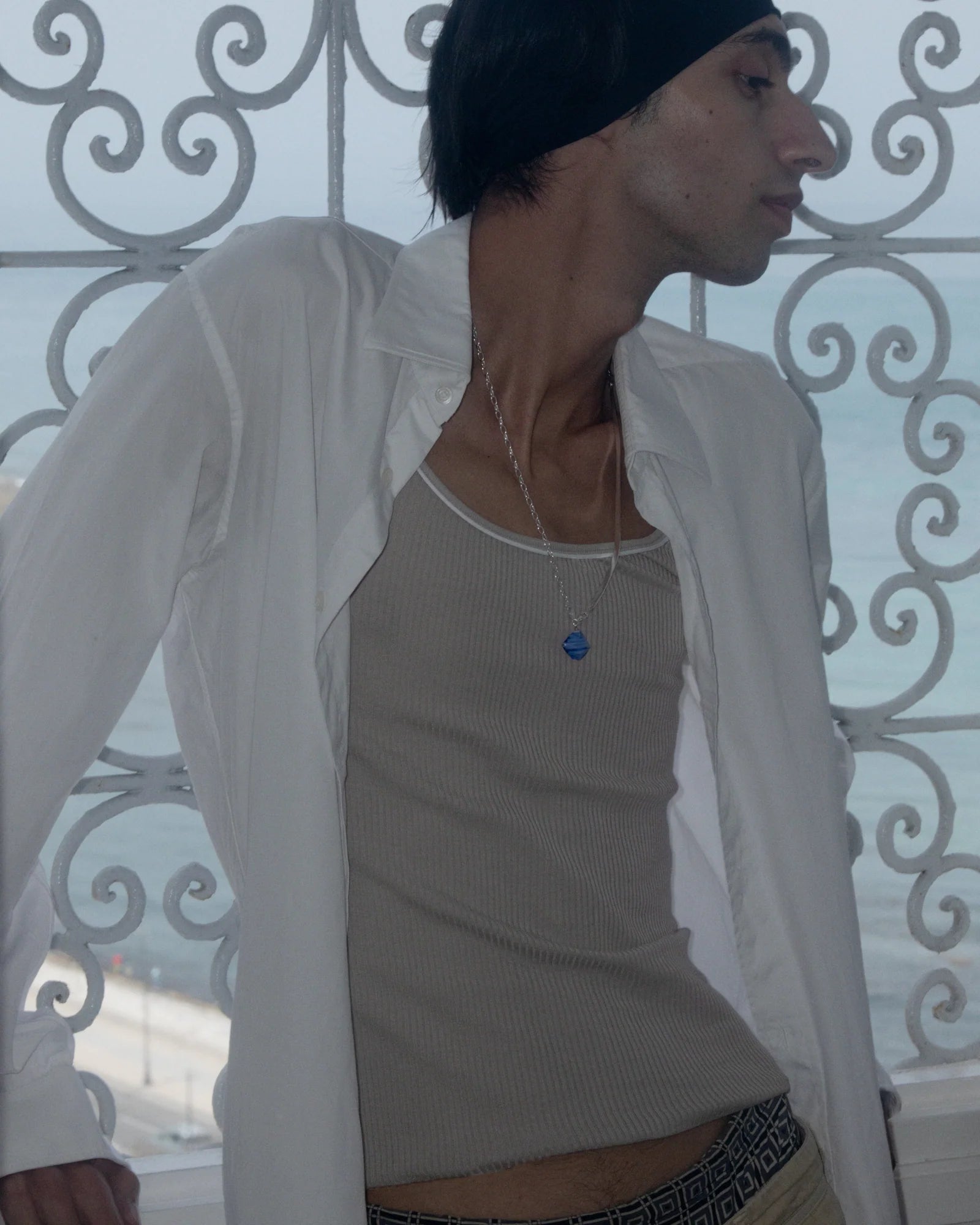 High on Hope Alta Necklace Blue Murano Glass