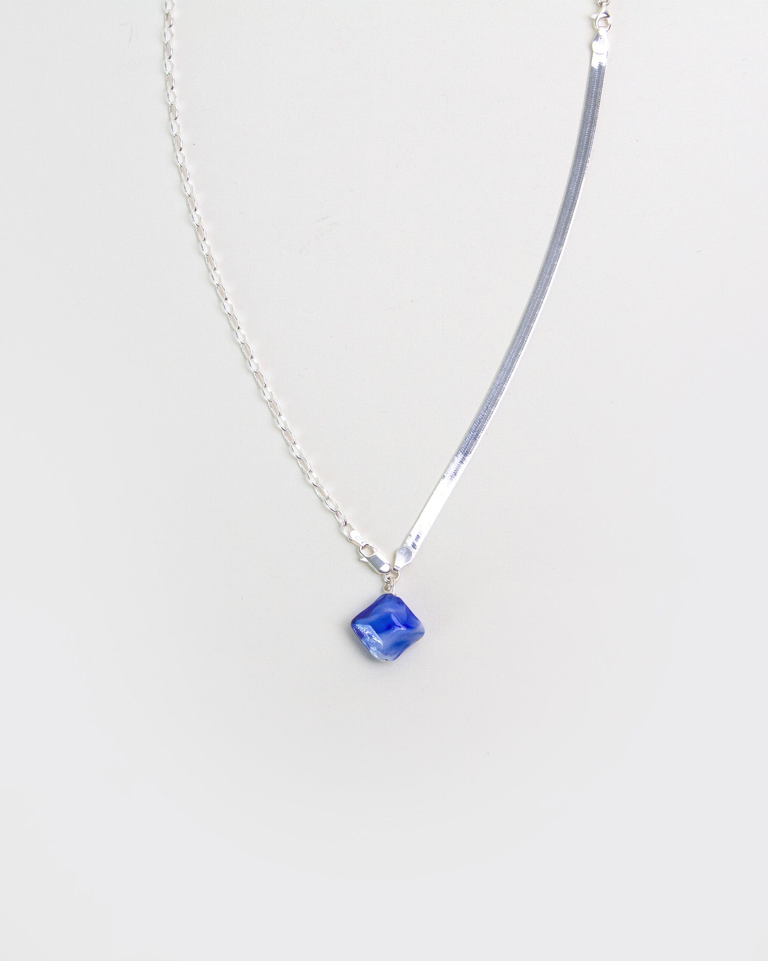 High on Hope Alta Necklace Blue Murano Glass