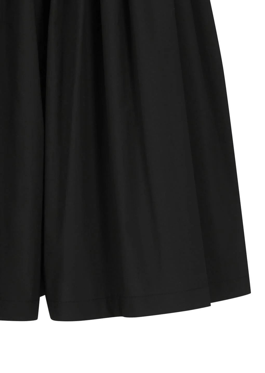 Shirring Culotte Pants, Black