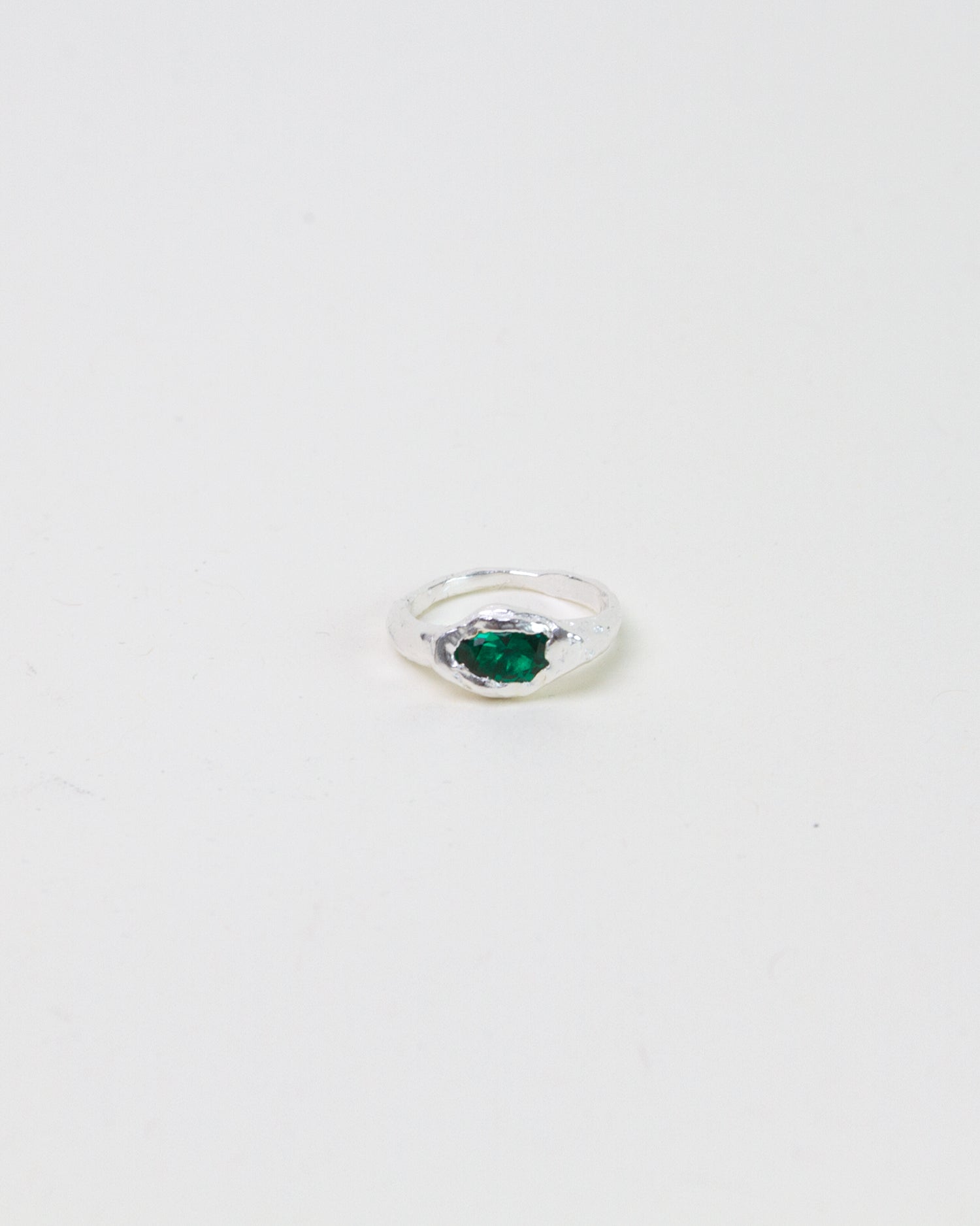 Faro Ring Silver Green