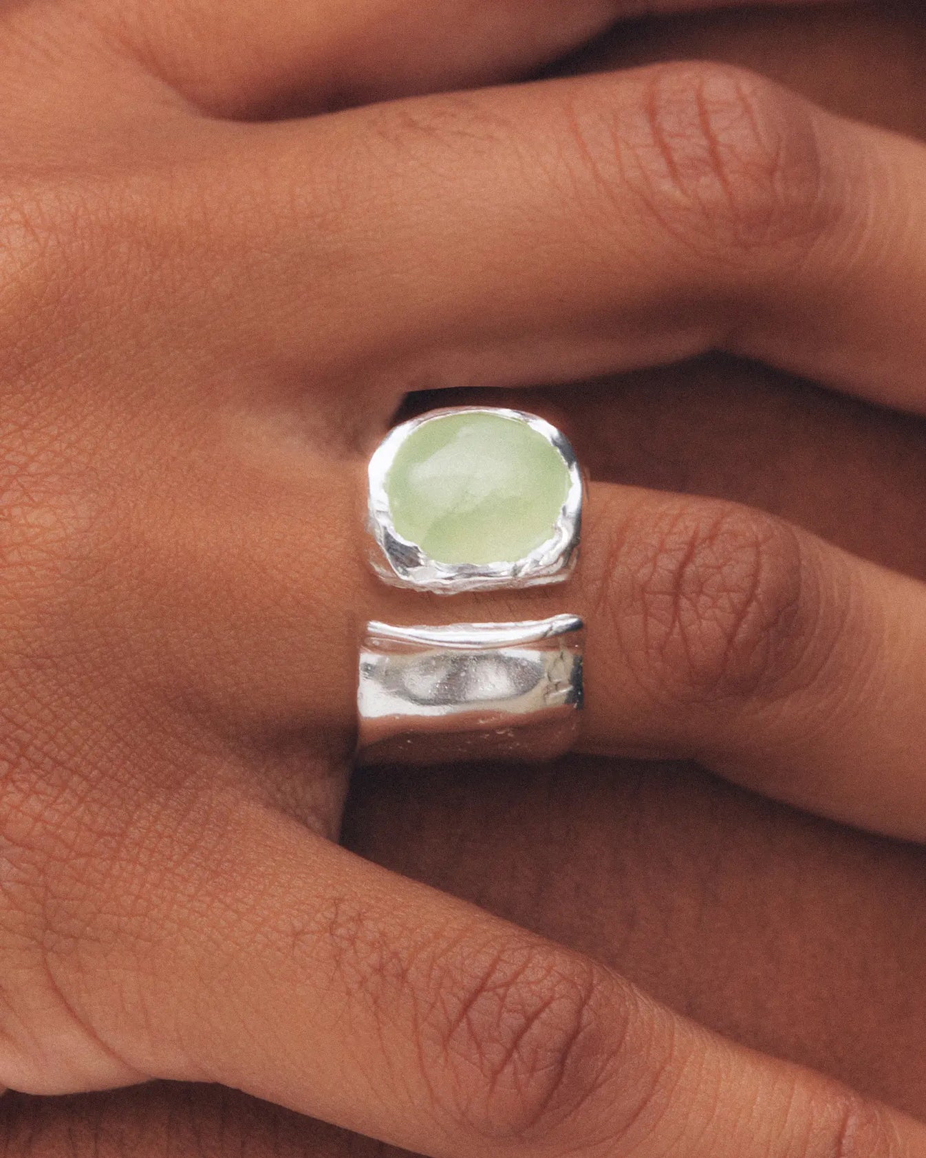 Uva Ring Silver Green