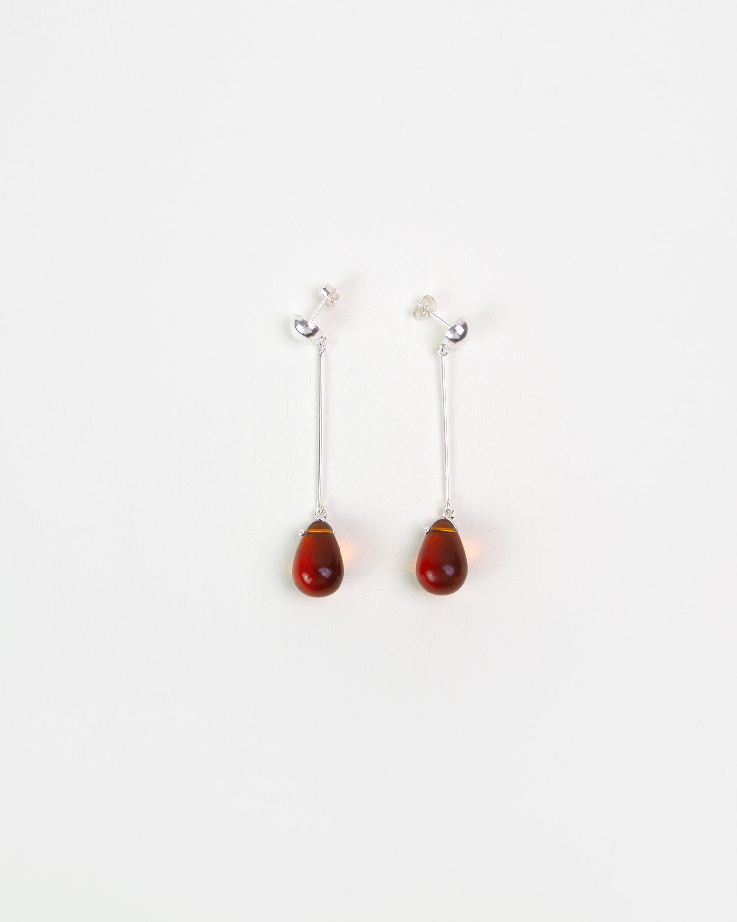 Gota Long Earrings Amber