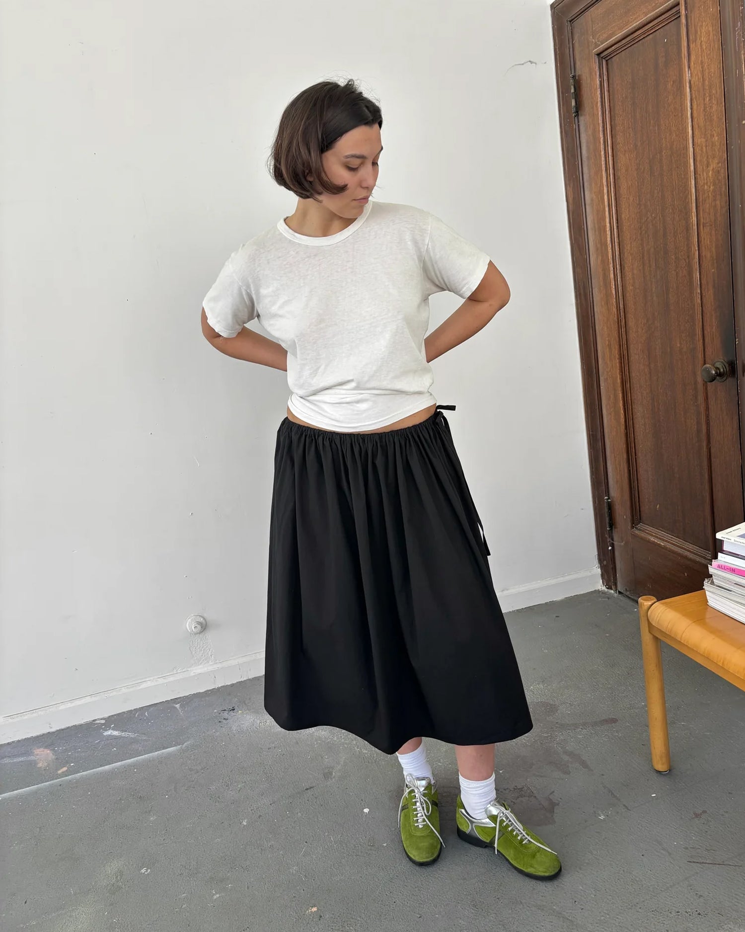 Tie Skirt Black