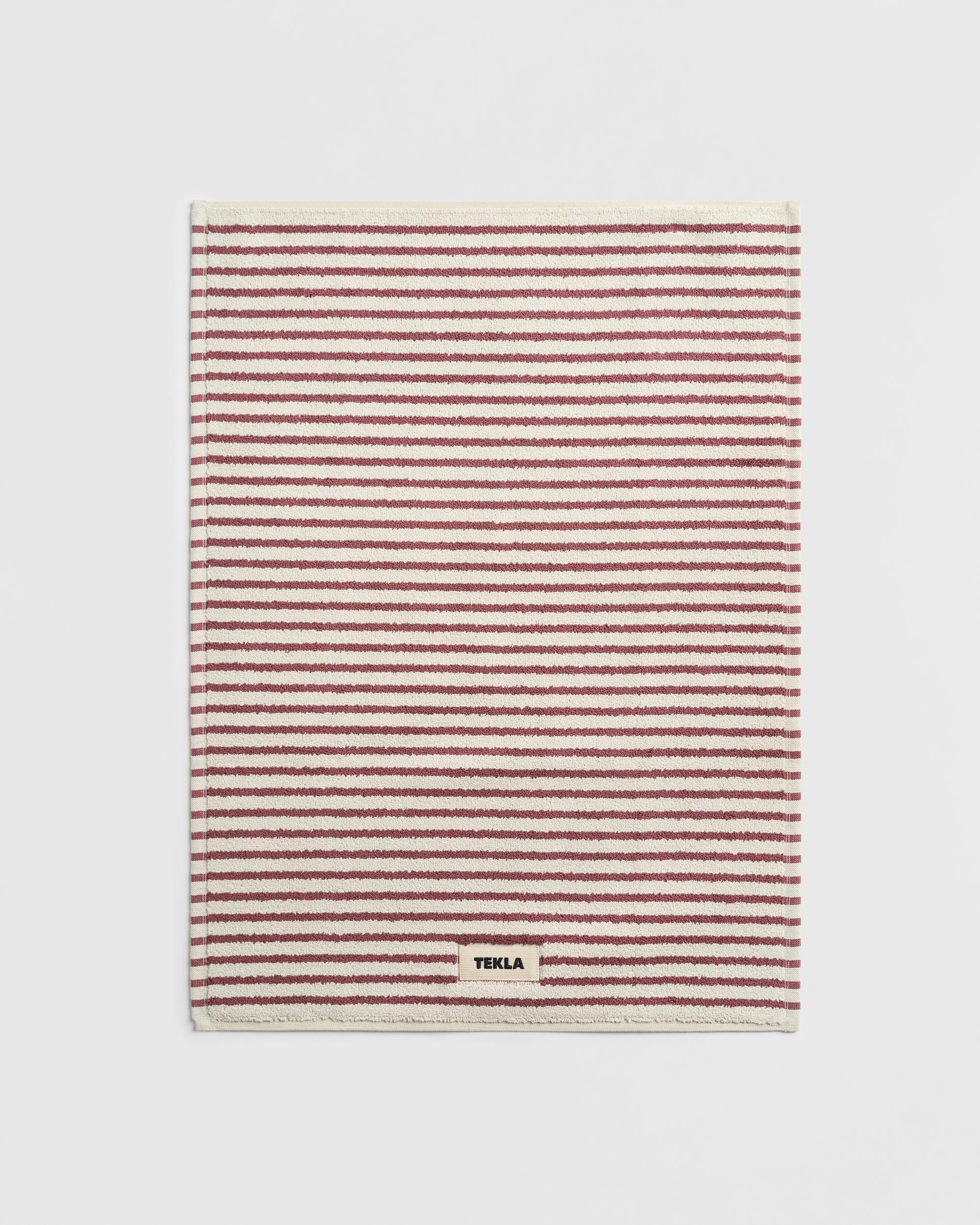 Terry Bath Mat Ripple Stripes