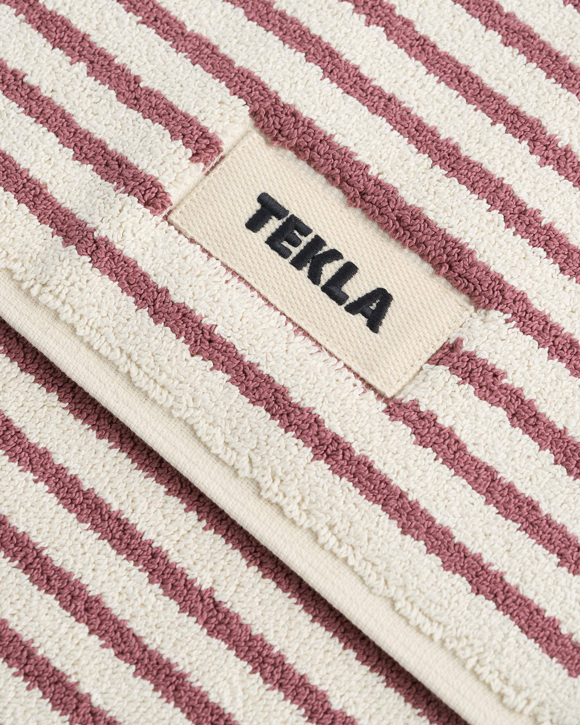 Terry Bath Mat Ripple Stripes