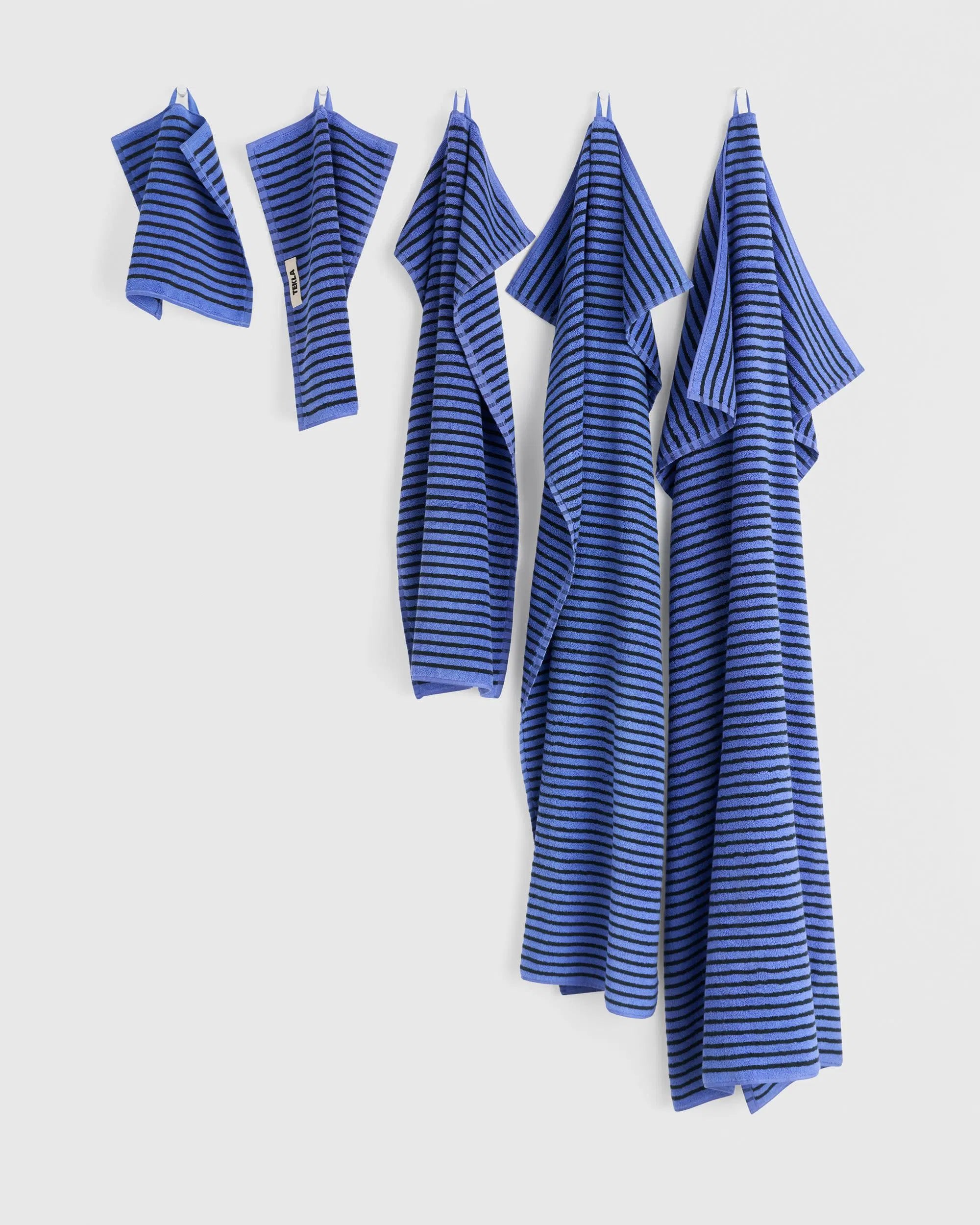 Terry Towels Blue and Black