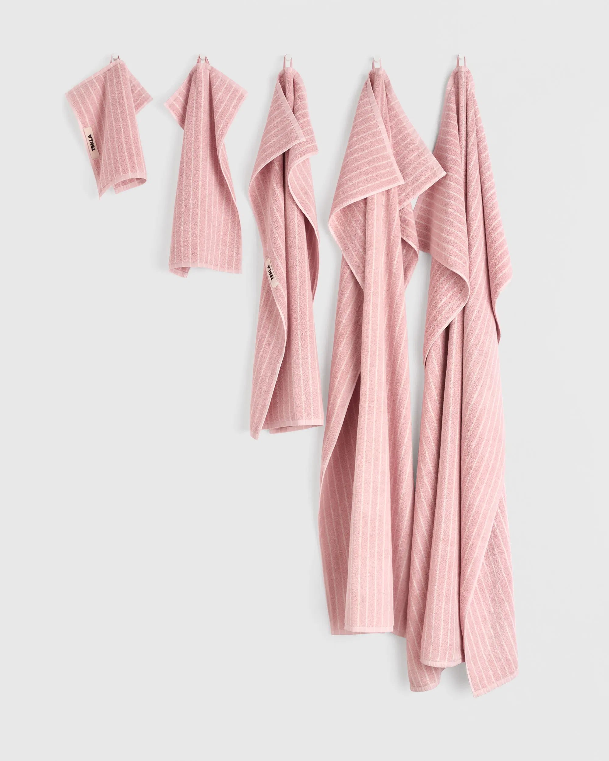 Terry Towels Shaded Pink Stripes