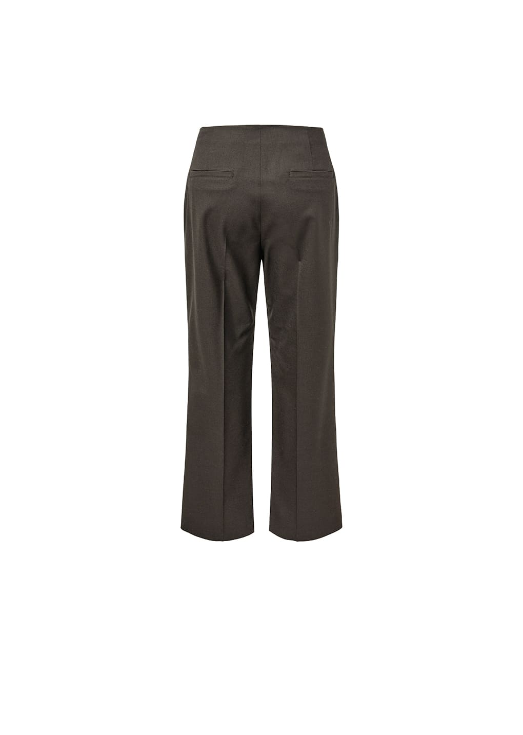 Straight Fit Pants Dark Brown