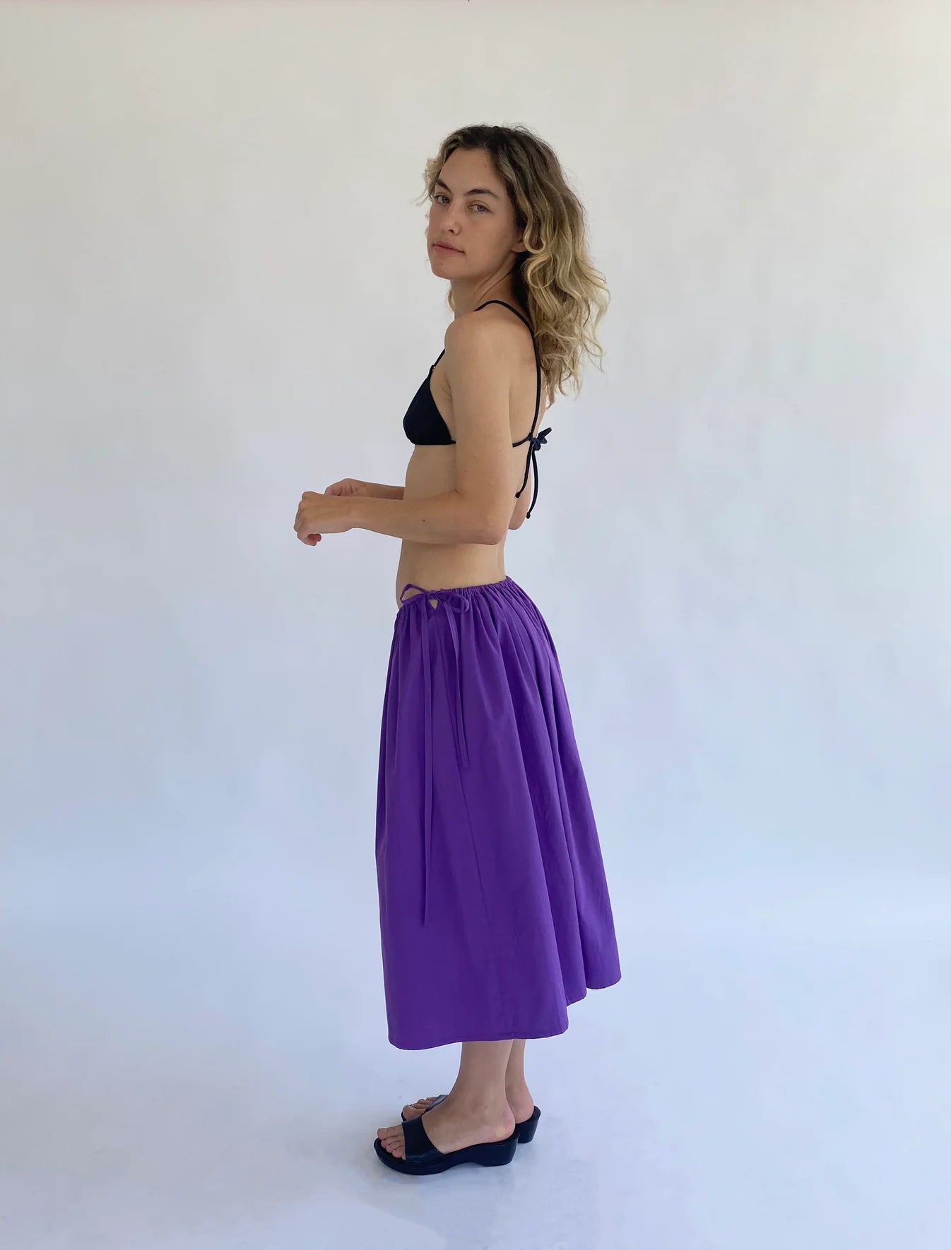 Tie Skirt Purple