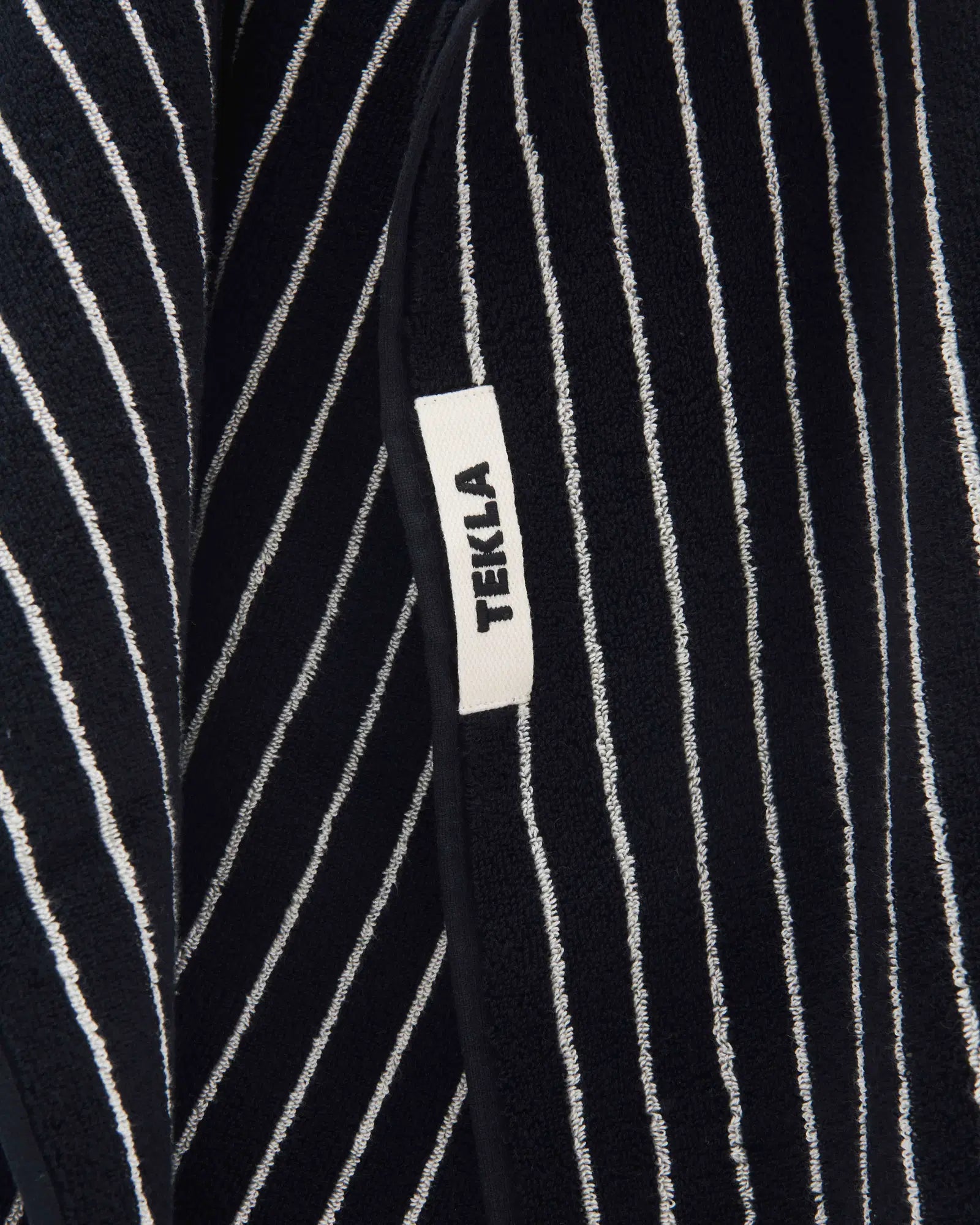 Terry Towels Black Stripes